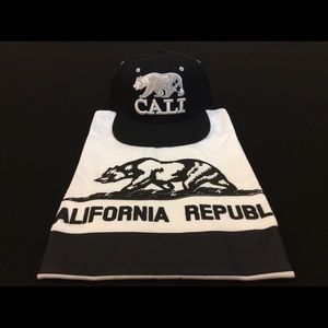 *NEW* $60 California Republic Hat & Shirt - XXL